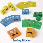 Wooden Face Cube Change Puzzle – Emoji Expressions Matching Game for Kids - Image 2