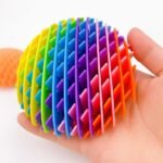Fidget Worm Toy – Colorful Stretchy Mesh Design