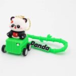 Cute Panda Key Chain – Green Edition