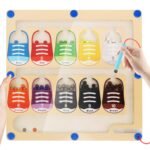 Magnetic Color sorting and Number Maze Puzzle
