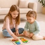 Wooden Matching Jigsaw Puzzle (Plant) with Writing Pen - Image 2