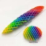 Fidget Worm Toy – Colorful Stretchy Mesh Design - Image 2