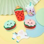 Cartoon Baby Silicone Teether Toys - Strawberry / Green Burger / Dinosaur - Image 2