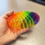 Fidget Worm Toy – Colorful Stretchy Mesh Design - Image 4