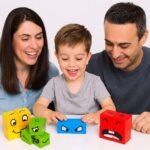 Wooden Face Cube Change Puzzle – Emoji Expressions Matching Game for Kids - Image 6