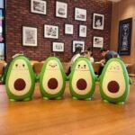 Cute Avocado Double Layer Portable Water Cup with Strap (280ml) - Image 5