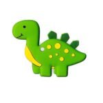 Cartoon Baby Silicone Teether Toys - Strawberry / Green Burger / Dinosaur - Image 5