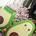 Cute Avocado Double Layer Portable Water Cup with Strap (280ml) - Image 6