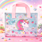 Unicorn Sling Bag | Holographic Tote Bag | Unicorn Picnic Bag For Girls Kids | Cute Stylish Handbag Purse