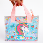 Unicorn Sling Bag | Holographic Tote Bag | Unicorn Picnic Bag For Girls Kids | Cute Stylish Handbag Purse - Image 3