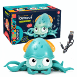 Crawling Octopus Toy with Music & Lights – USB Rechargeable Baby Sensory Toy (Obstacle Avoidance, 3+ Months) - Image 2