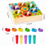 Montessori Wooden Bee Sorting Game | Fine Motor Skills Toy for Kids 3+ - Image 4