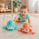 Crawling Octopus Toy with Music & Lights – USB Rechargeable Baby Sensory Toy (Obstacle Avoidance, 3+ Months) - Image 5