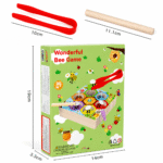 Montessori Wooden Bee Sorting Game | Fine Motor Skills Toy for Kids 3+ - Image 2