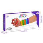 Fidget Bracelets for Kids (6-Pack) – Sensory Toys, Wearable Fidget Bands, Textured Tactile Wristbands for Focus, Stress Relief, Classroom, Travel & Special Needs - Image 5
